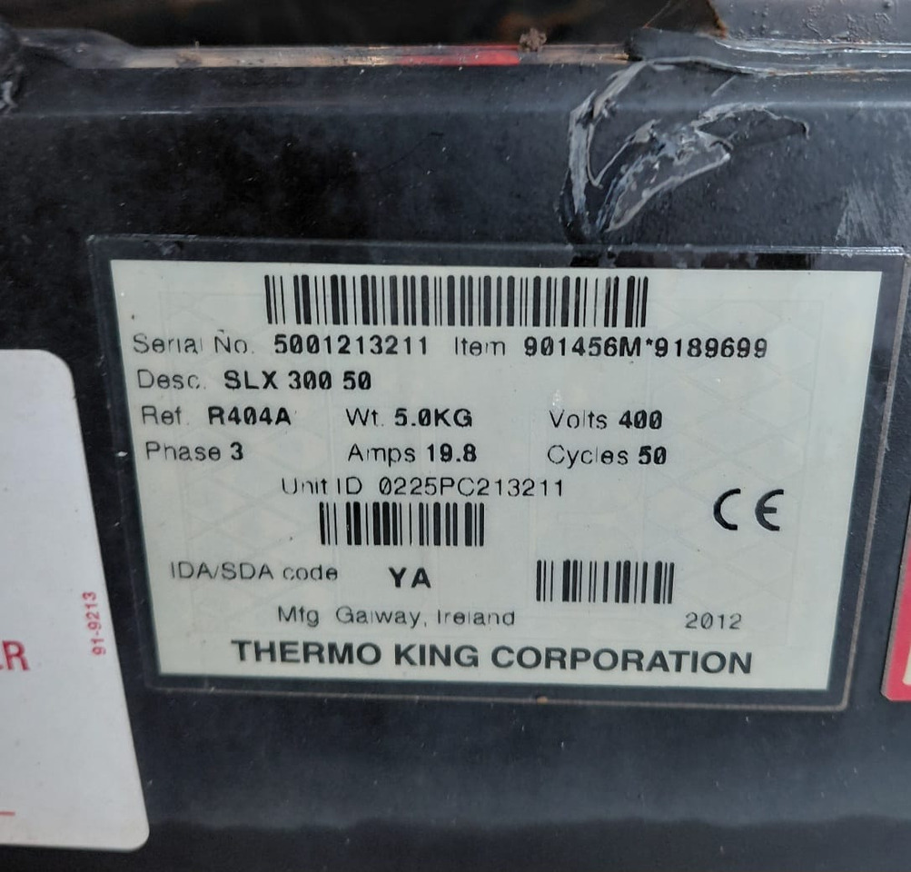 Thermo King SLX300 – S/N : 5001213211 - Refrijeratör: fotoğraf 2 Thermo King SLX300 – S/N : 5001213211 - Refrijeratör: fotoğraf 2