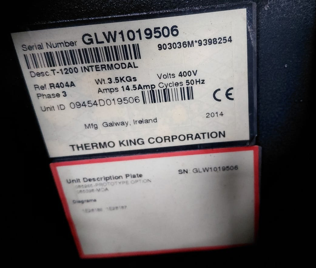 Thermo King T-1200R – GLW1019506 - Refrijeratör: fotoğraf 2 Thermo King T-1200R – GLW1019506 - Refrijeratör: fotoğraf 2