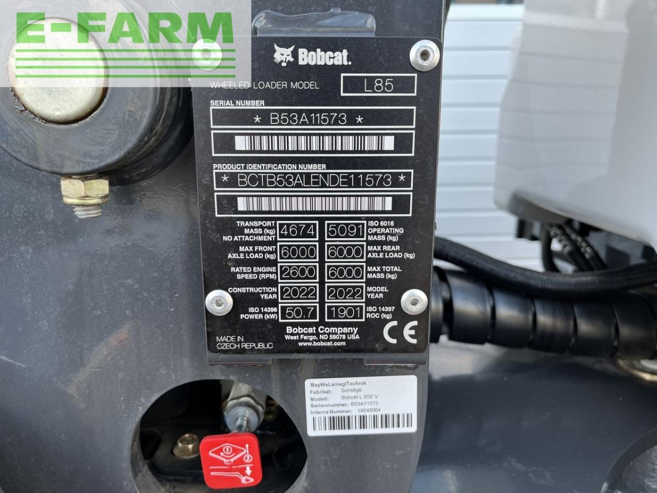 Bobcat bobcat l85e - Tekerlekli yükleyici: fotoğraf 2 Bobcat bobcat l85e - Tekerlekli yükleyici: fotoğraf 2