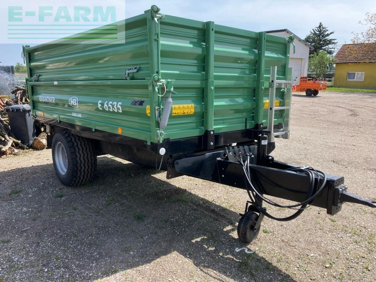 Brantner E 6535 Euro-Line - Damperli traktör römorku: fotoğraf 1 Brantner E 6535 Euro-Line - Damperli traktör römorku: fotoğraf 1