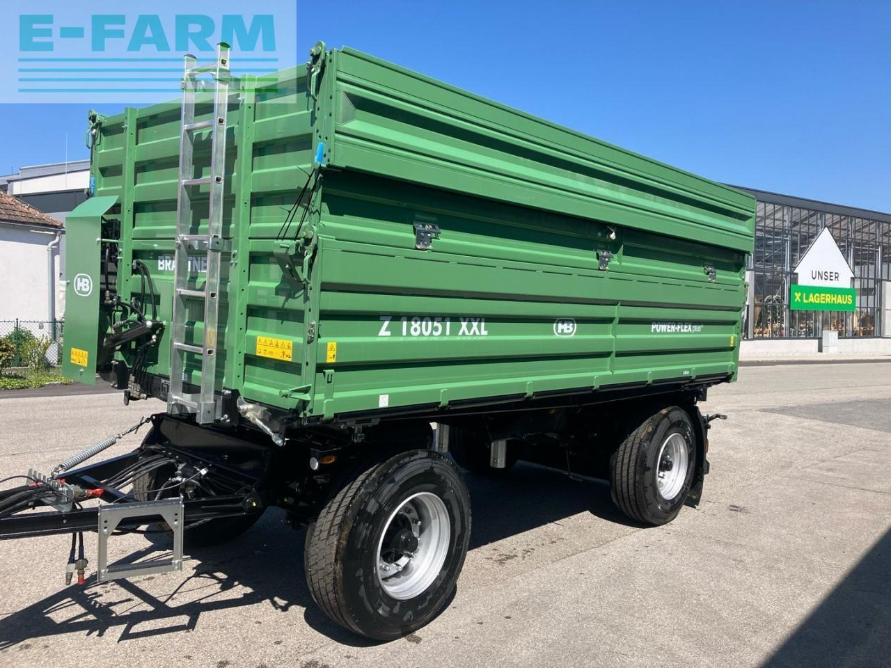 Brantner HB Z18051/2XXL - Damperli traktör römorku: fotoğraf 1 Brantner HB Z18051/2XXL - Damperli traktör römorku: fotoğraf 1