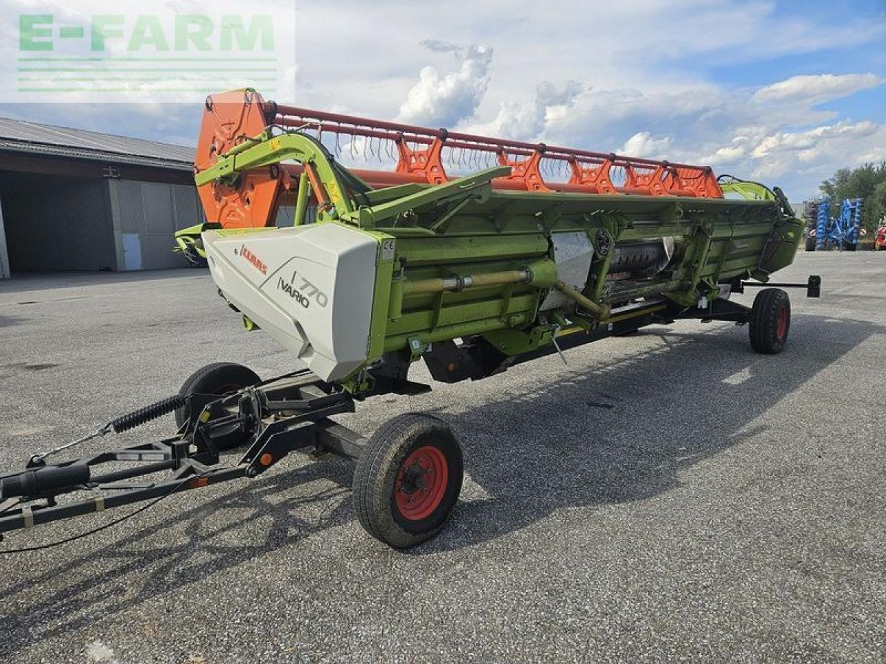 CLAAS vario 770 + rapstrenner + transportwagen - Biçerdöver tablası: fotoğraf 1 CLAAS vario 770 + rapstrenner + transportwagen - Biçerdöver tablası: fotoğraf 1
