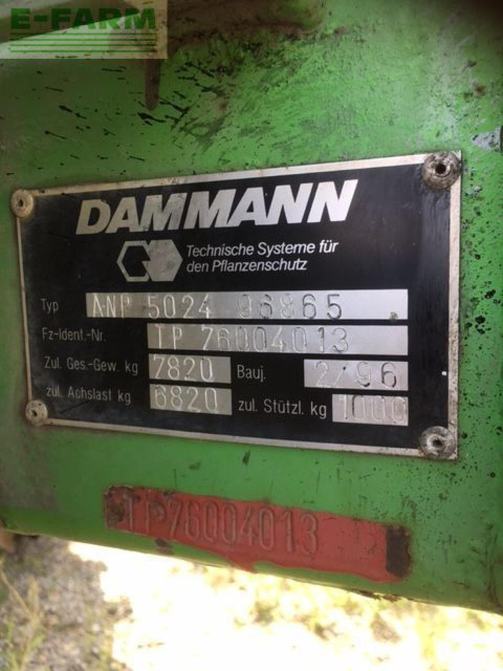 Dammann anp 5024 - Çekilir pülverizatör: fotoğraf 4 Dammann anp 5024 - Çekilir pülverizatör: fotoğraf 4