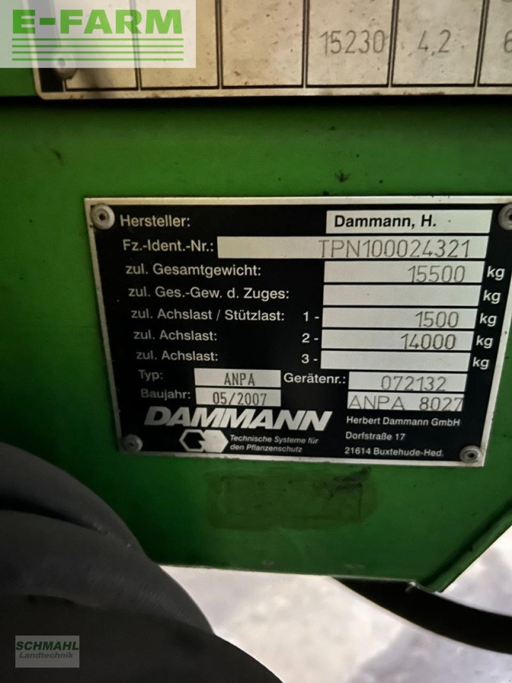 Dammann anpa 8027 - Çekilir pülverizatör: fotoğraf 5 Dammann anpa 8027 - Çekilir pülverizatör: fotoğraf 5