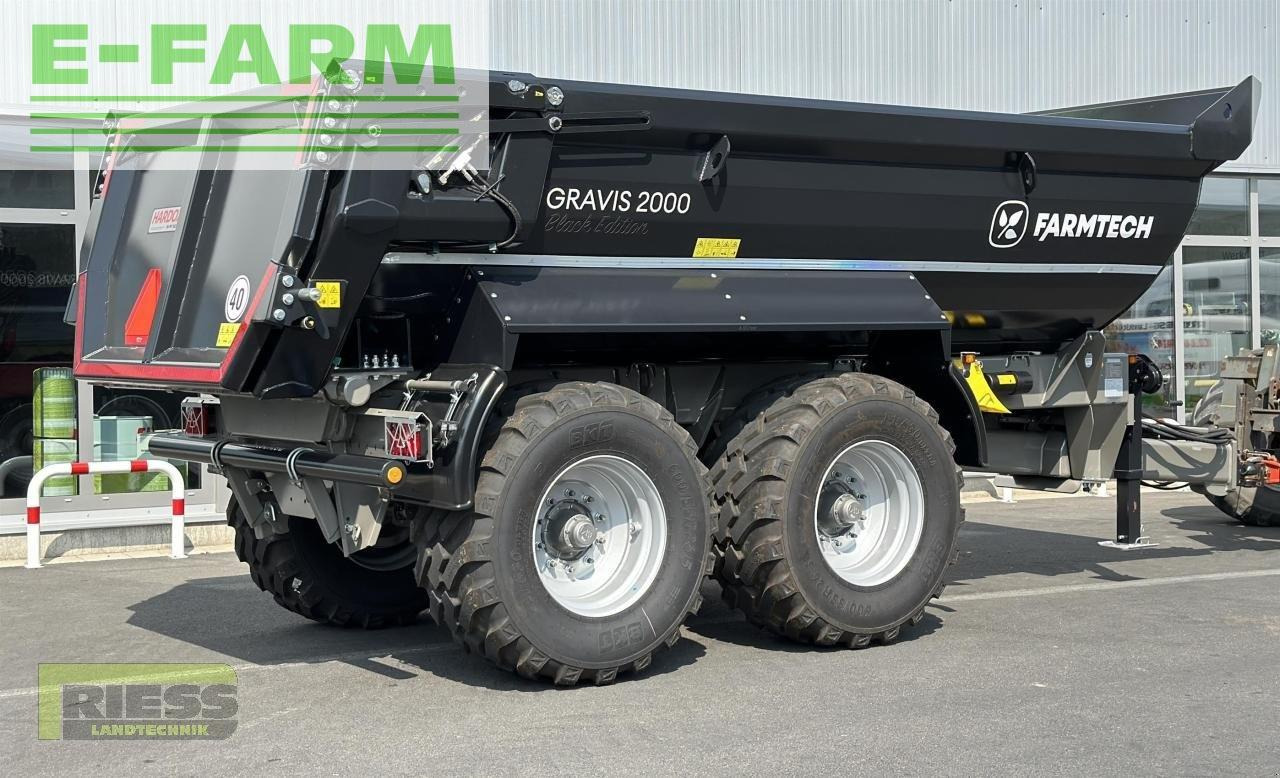 Damperli traktör römorku Farmtech gravis 2000 hardox black edition: fotoğraf 11