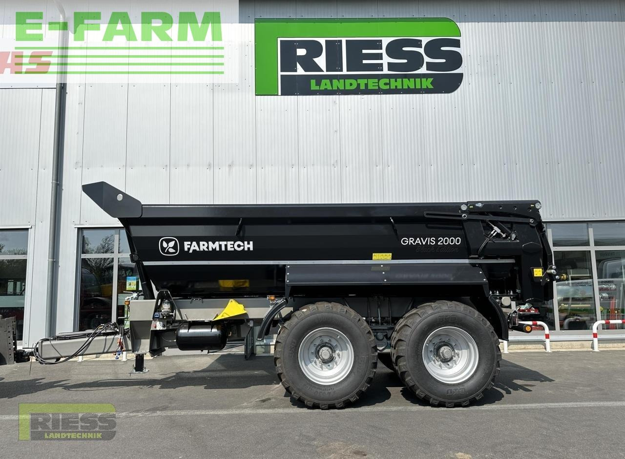 Damperli traktör römorku Farmtech gravis 2000 hardox black edition: fotoğraf 9