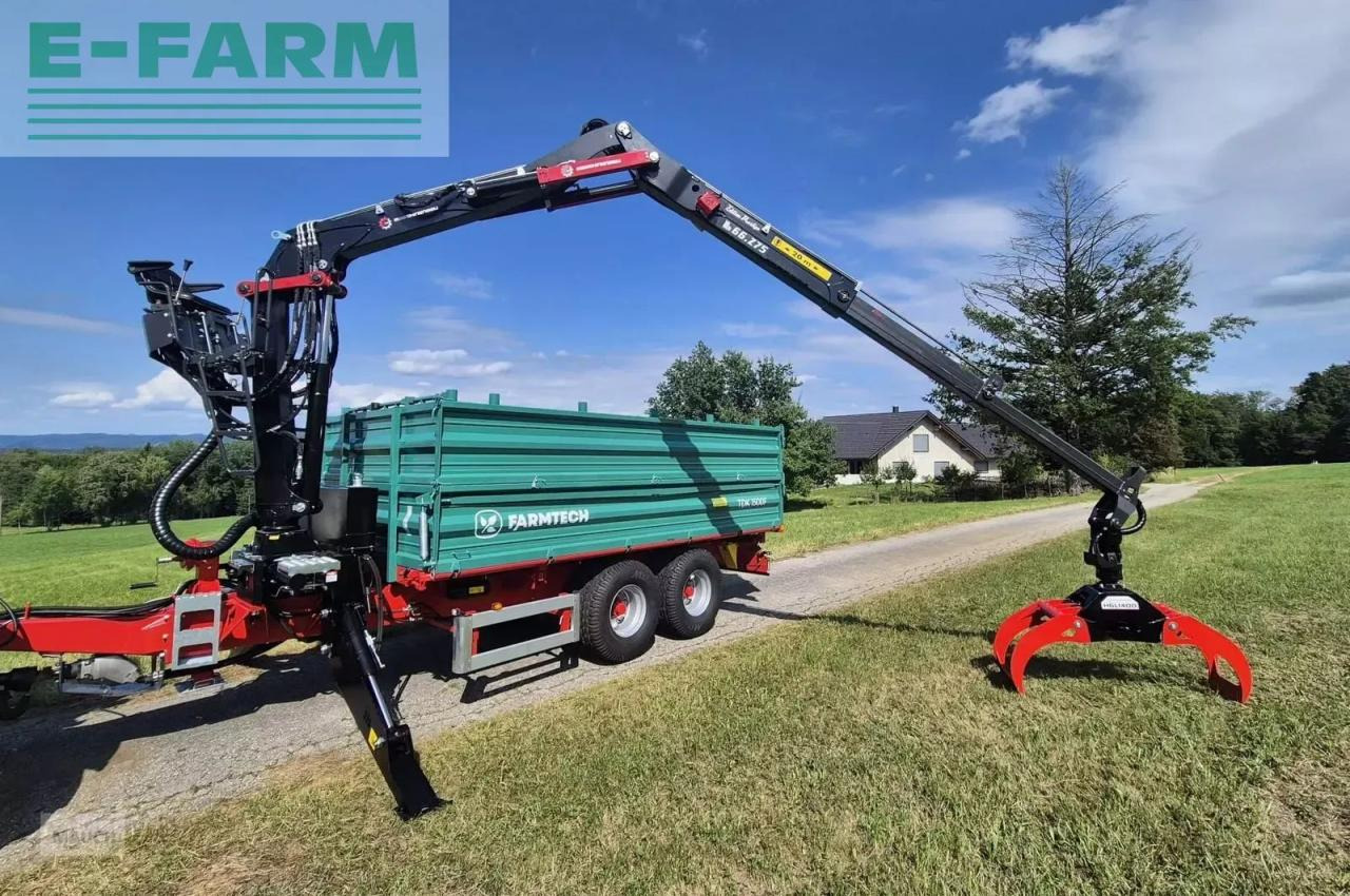 Farmtech tdk 1500f + kran - Damperli traktör römorku: fotoğraf 2 Farmtech tdk 1500f + kran - Damperli traktör römorku: fotoğraf 2
