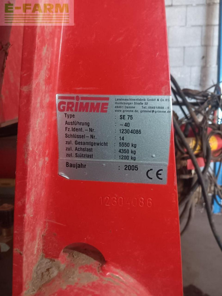 Grimme 75-40 - Patates hasat makinesi: fotoğraf 2 Grimme 75-40 - Patates hasat makinesi: fotoğraf 2