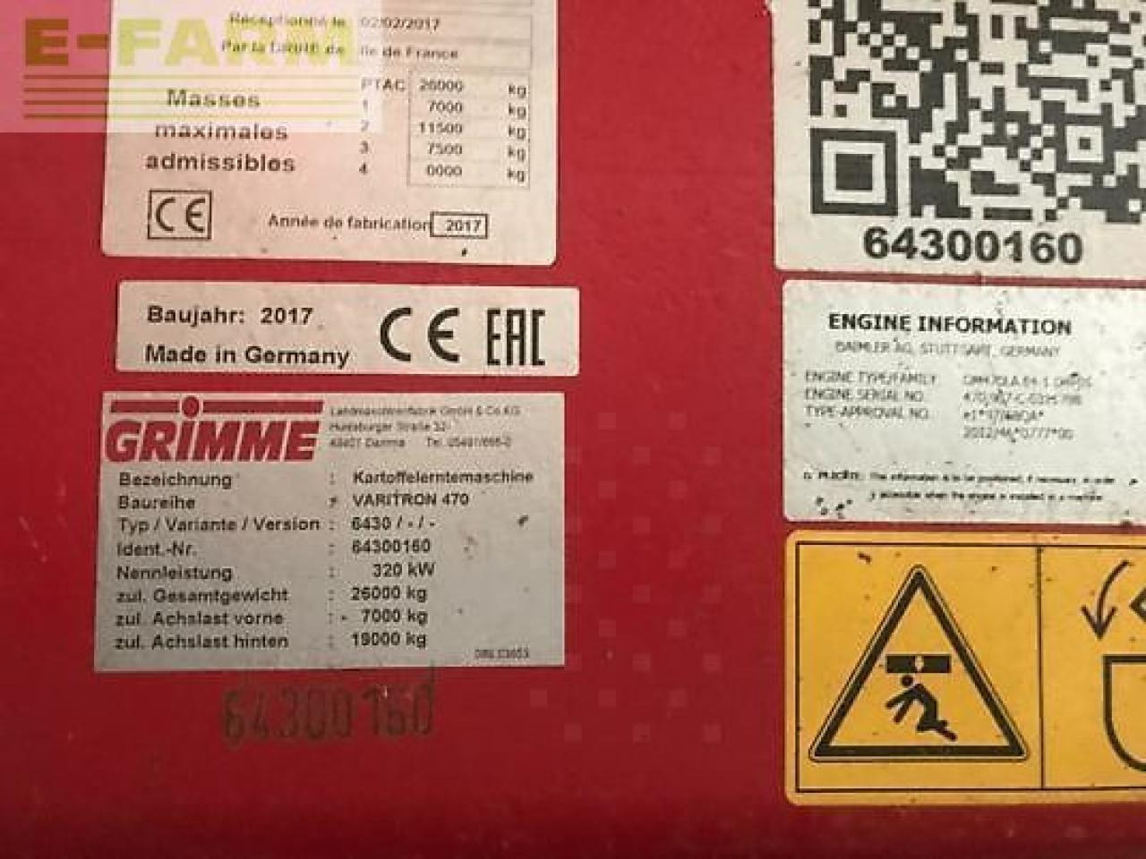 Grimme varitron 470 - Patates hasat makinesi: fotoğraf 5 Grimme varitron 470 - Patates hasat makinesi: fotoğraf 5