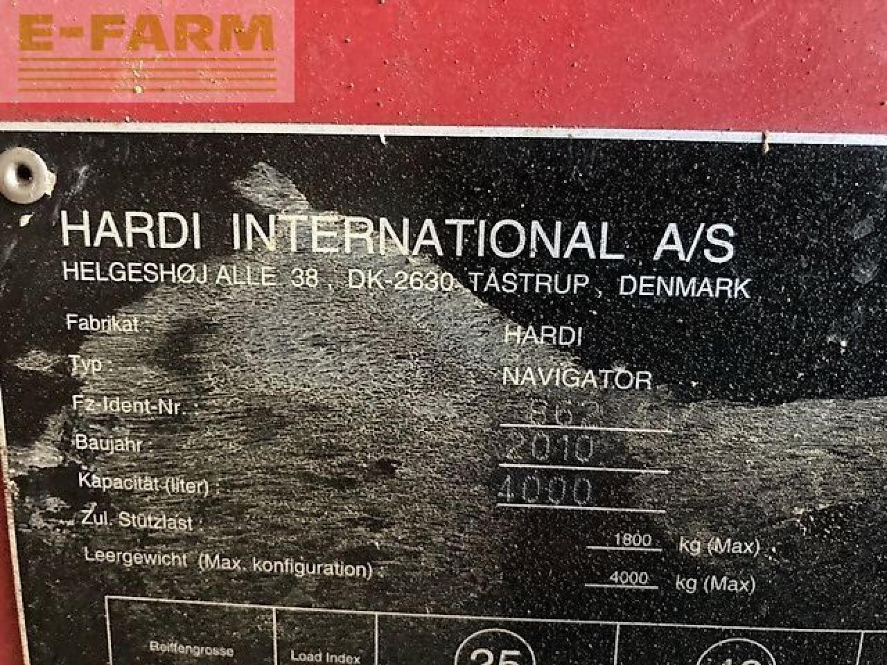 Hardi navigator 4000 - Çekilir pülverizatör: fotoğraf 3 Hardi navigator 4000 - Çekilir pülverizatör: fotoğraf 3