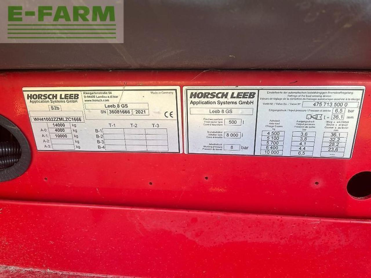 Horsch leeb 8 gs - Çekilir pülverizatör: fotoğraf 3 Horsch leeb 8 gs - Çekilir pülverizatör: fotoğraf 3