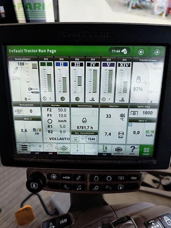 Traktör John Deere 7250r: fotoğraf 10 Traktör John Deere 7250r: fotoğraf 10