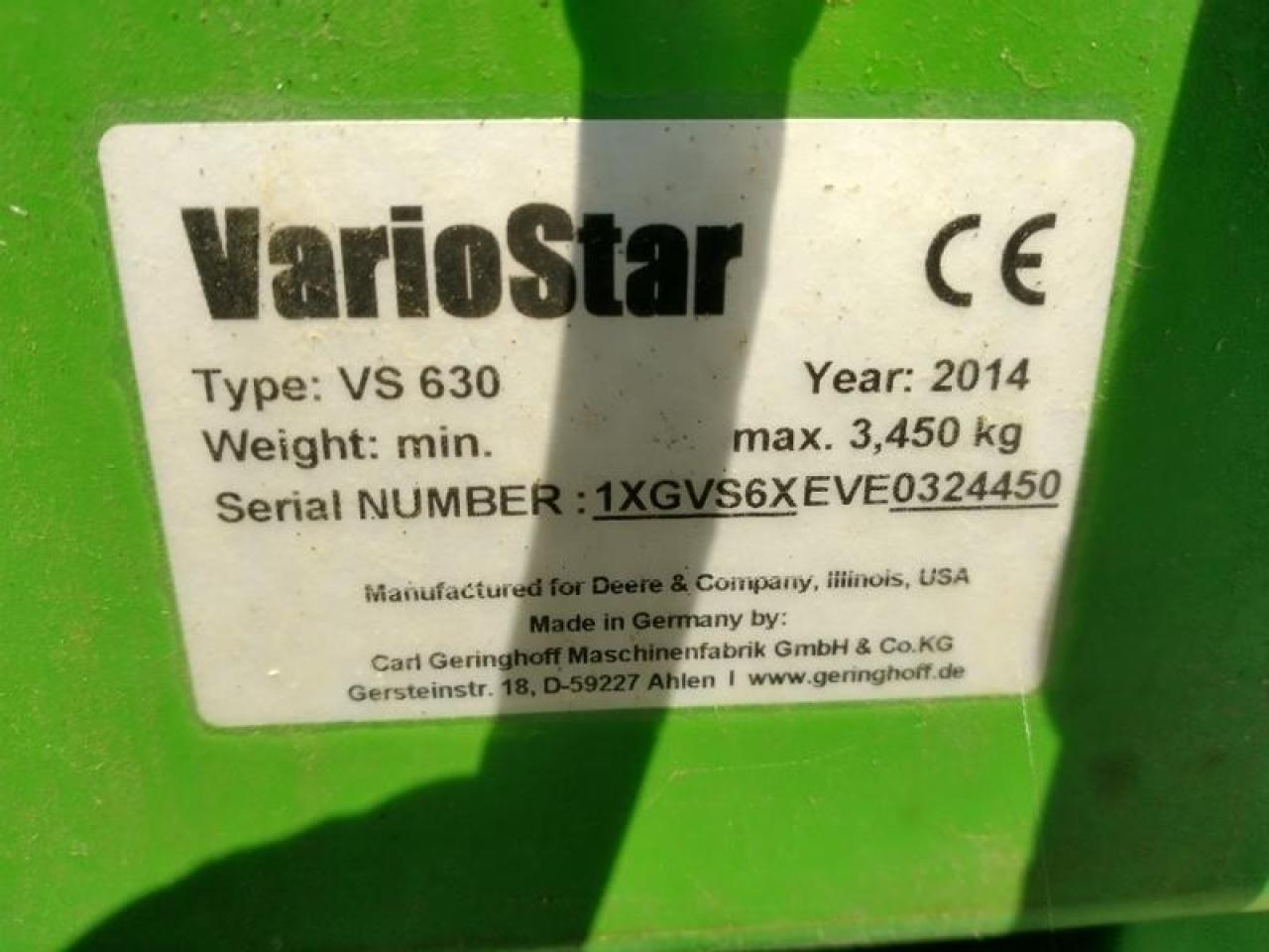 John Deere vs630 variostar 9,5m - Biçerdöver tablası: fotoğraf 5 John Deere vs630 variostar 9,5m - Biçerdöver tablası: fotoğraf 5