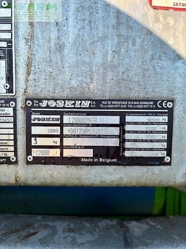 Joskin güllefass 12000liter modulo2 - Gübreleme makinesi: fotoğraf 5 Joskin güllefass 12000liter modulo2 - Gübreleme makinesi: fotoğraf 5