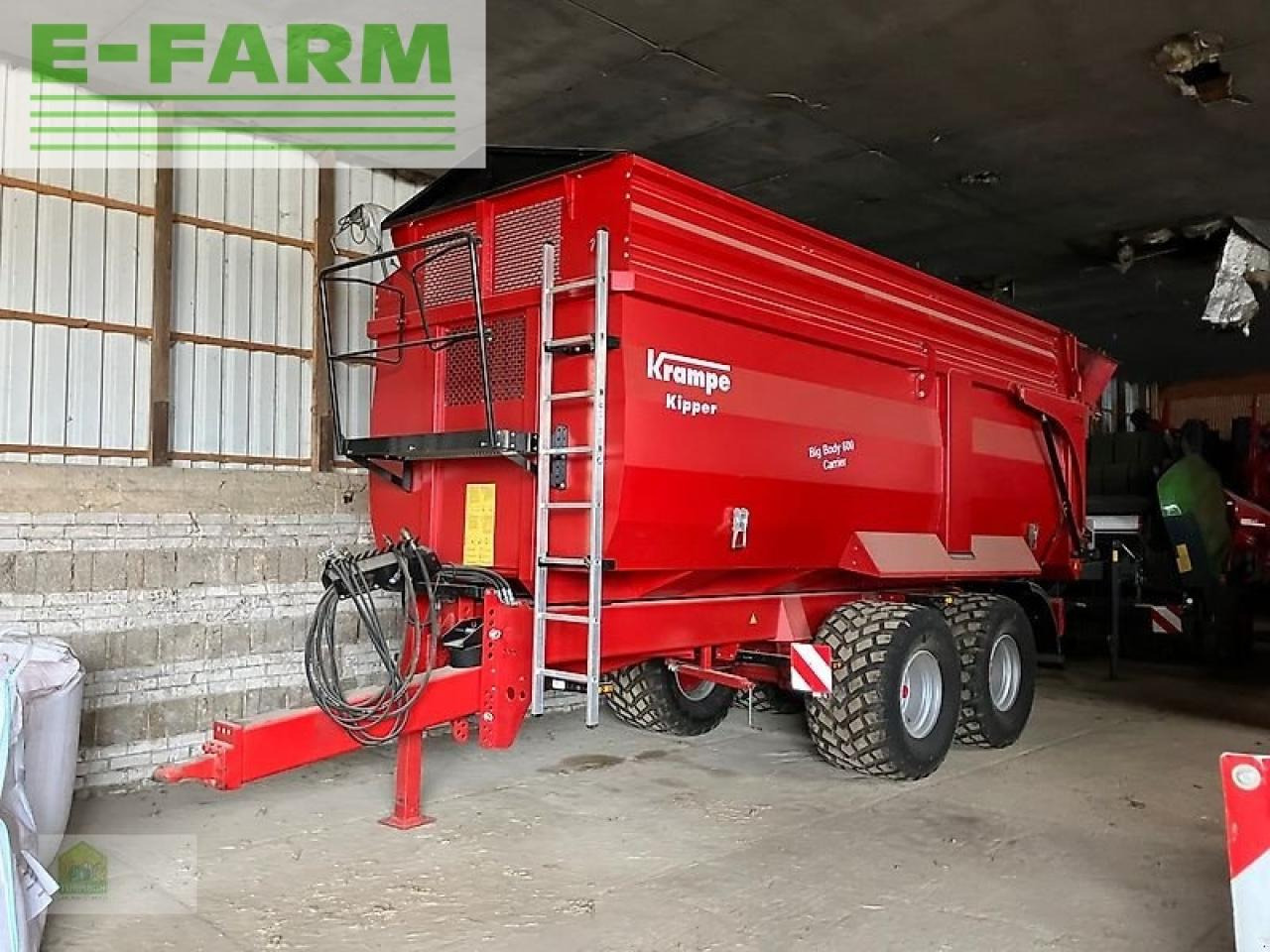 Krampe big body bb 600 + canagro schnecke df1315 - Damperli traktör römorku: fotoğraf 1 Krampe big body bb 600 + canagro schnecke df1315 - Damperli traktör römorku: fotoğraf 1