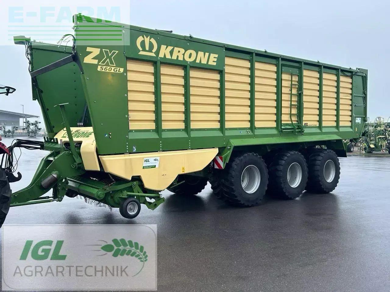 Krone zx 560 gl - Silaj römorku: fotoğraf 1 Krone zx 560 gl - Silaj römorku: fotoğraf 1