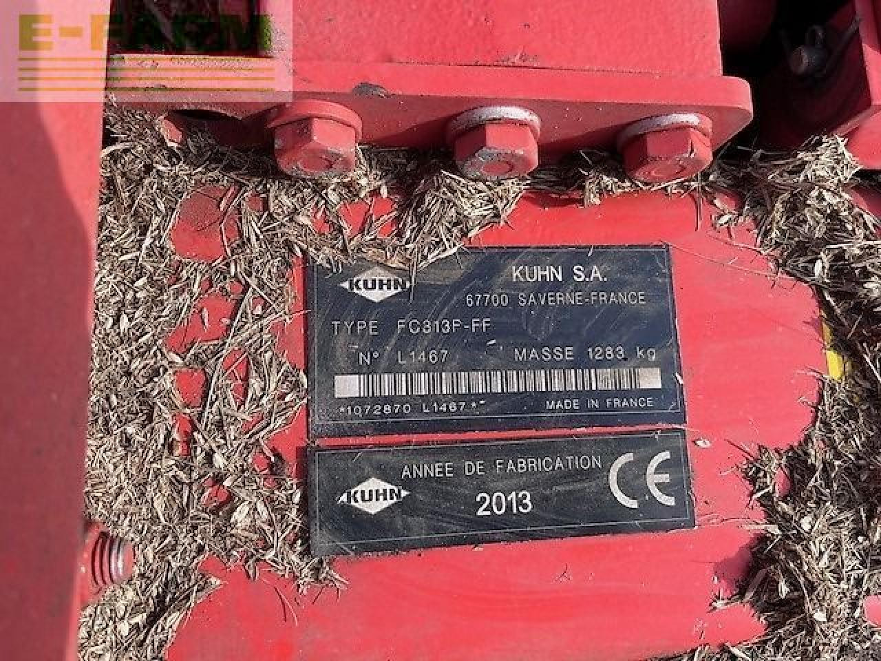 Çayır biçme makinesi Kuhn fc 813: fotoğraf 11