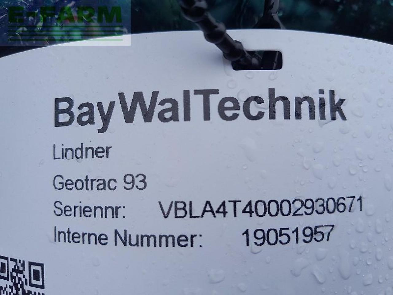 Lindner geotrac 93 - Traktör: fotoğraf 2 Lindner geotrac 93 - Traktör: fotoğraf 2