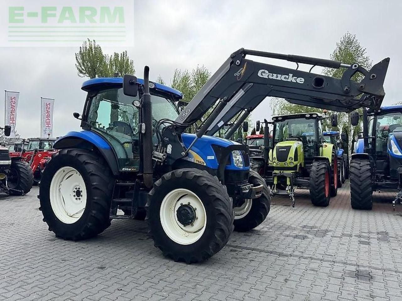 New Holland t6020 elite + quicke q55 Elite - Traktör: fotoğraf 4 New Holland t6020 elite + quicke q55 Elite - Traktör: fotoğraf 4