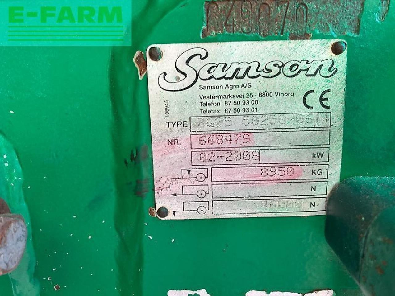 Samson pg 25 - Gübreleme makinesi: fotoğraf 2 Samson pg 25 - Gübreleme makinesi: fotoğraf 2