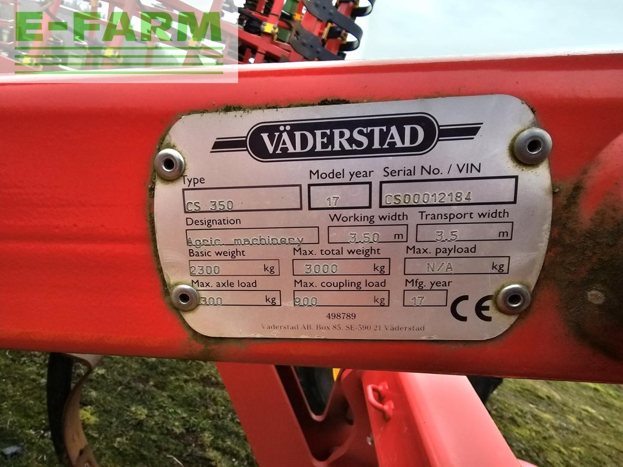 Väderstad Cultus Cs350 + Bdx-180 - Kültivatör: fotoğraf 4 Väderstad Cultus Cs350 + Bdx-180 - Kültivatör: fotoğraf 4