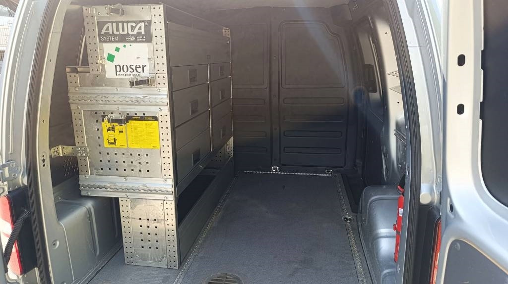 Kapalı kasa kamyonet Volkswagen VW Caddy, Transporter, Werkstattschränke, Webasto: fotoğraf 16