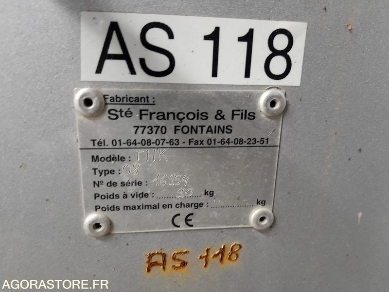 Aspirateur à feuilles du ridelles (AS118 - Bahçe makinesi: fotoğraf 5 Aspirateur à feuilles du ridelles (AS118 - Bahçe makinesi: fotoğraf 5