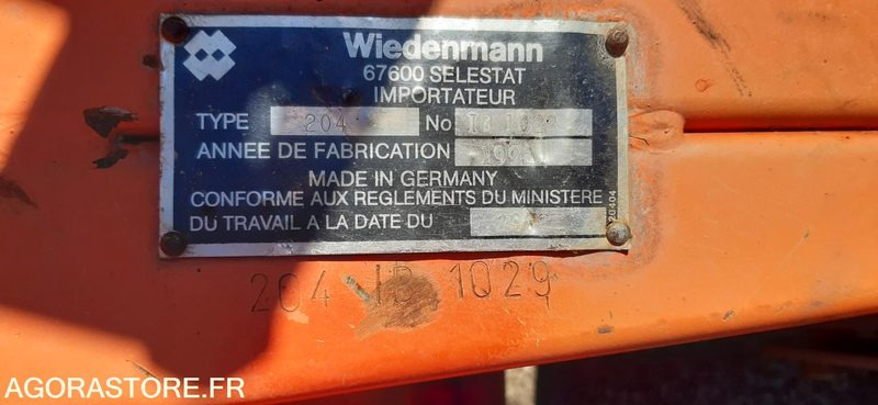 Balayeuse stade Wiedeman - 1992 - Bahçe makinesi: fotoğraf 2 Balayeuse stade Wiedeman - 1992 - Bahçe makinesi: fotoğraf 2