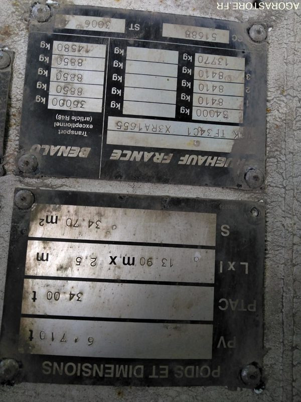 SEMI-REMORQUE TAUTLINER 3 ESSIEUX FC-892-RA - Dorse: fotoğraf 2 SEMI-REMORQUE TAUTLINER 3 ESSIEUX FC-892-RA - Dorse: fotoğraf 2