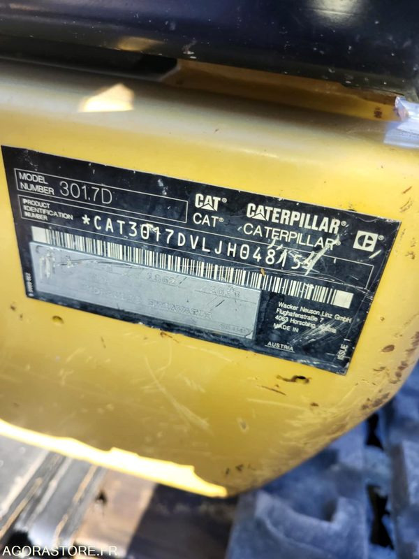 Mini pelle caterpillar 301.7 - Mini ekskavatör: fotoğraf 5 Mini pelle caterpillar 301.7 - Mini ekskavatör: fotoğraf 5