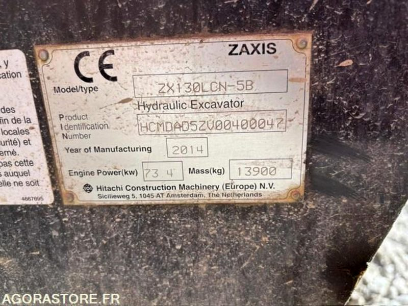 PELLE A CHENILLE ACIER HITACHI ZX130LCN-5B - Ekskavatör: fotoğraf 4 PELLE A CHENILLE ACIER HITACHI ZX130LCN-5B - Ekskavatör: fotoğraf 4