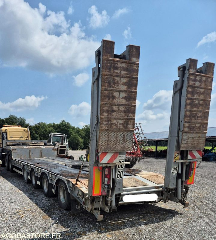 Porte engins 4 essieux - Alçak çerçeveli platform römork: fotoğraf 4 Porte engins 4 essieux - Alçak çerçeveli platform römork: fotoğraf 4