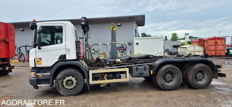 R51889 - PORTEUR AMPLIROLL SCANIA P360 de 2010 - 6x4 - BRAS DALBY - 515859 km - Kancalı yükleyici kamyon: fotoğraf 3 R51889 - PORTEUR AMPLIROLL SCANIA P360 de 2010 - 6x4 - BRAS DALBY - 515859 km - Kancalı yükleyici kamyon: fotoğraf 3