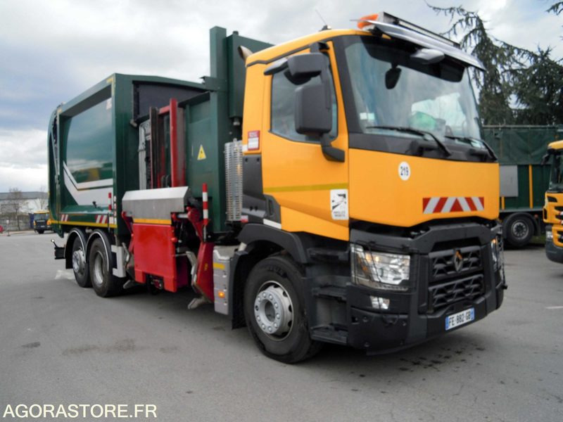 Renault 6x2 C + benne à chargement latéral Maxxum Robopac 23m3 - EXCELLENT ETAT - Çöp kamyonu: fotoğraf 1 Renault 6x2 C + benne à chargement latéral Maxxum Robopac 23m3 - EXCELLENT ETAT - Çöp kamyonu: fotoğraf 1