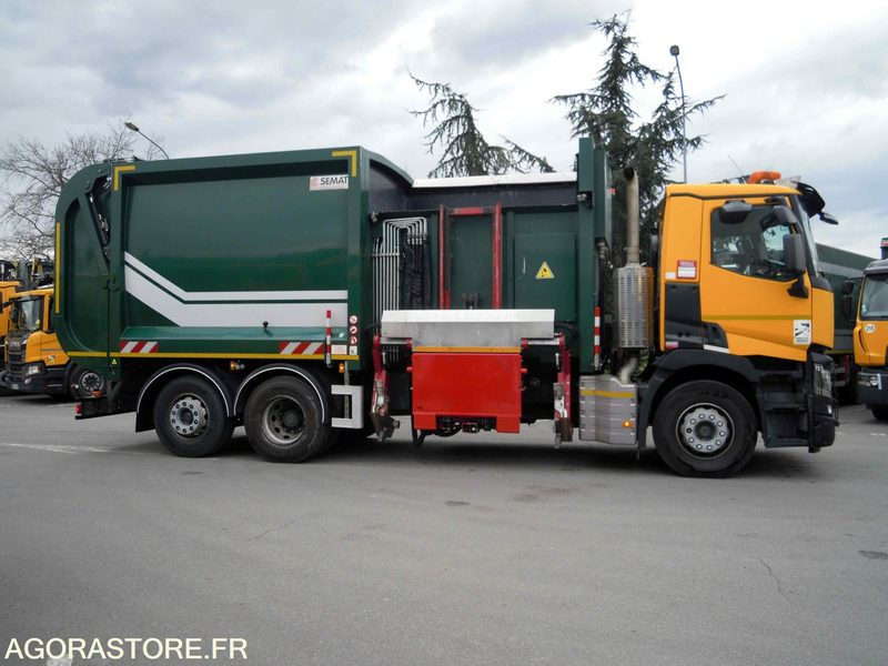 Renault 6x2 Gamme C équipé d'une benne à chargement latéral Maxxum Robopac 23m3 - Çöp kamyonu: fotoğraf 3 Renault 6x2 Gamme C équipé d'une benne à chargement latéral Maxxum Robopac 23m3 - Çöp kamyonu: fotoğraf 3