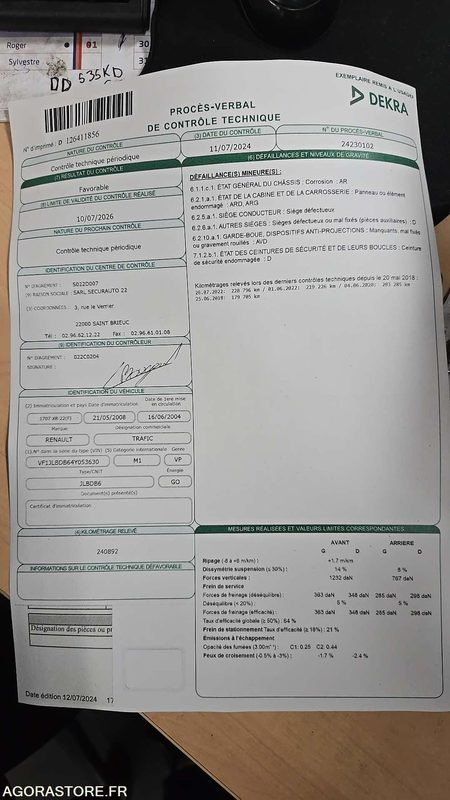 Minibüs, Minivan Renault Trafic - 2004 - 257907kms - 1707-XB-22: fotoğraf 33 Minibüs, Minivan Renault Trafic - 2004 - 257907kms - 1707-XB-22: fotoğraf 33