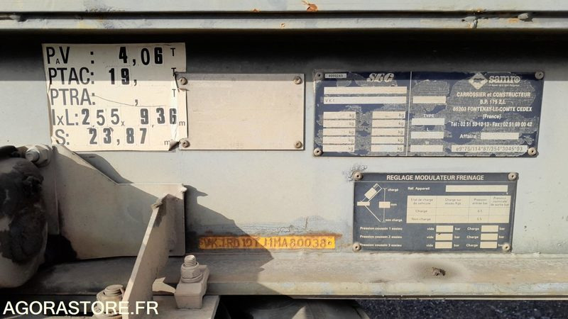 REMORQUE SAMRO // R30864 - Römork: fotoğraf 3 REMORQUE SAMRO // R30864 - Römork: fotoğraf 3