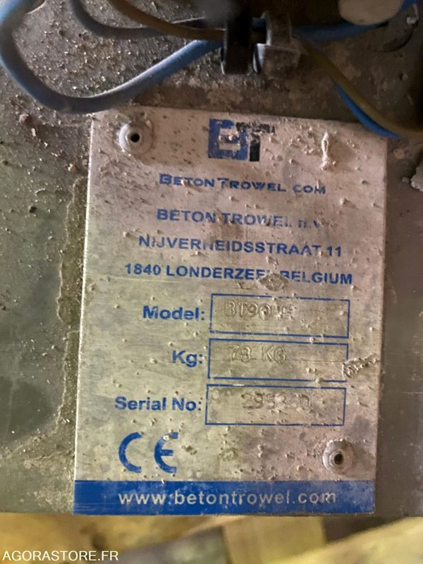 Talocheuse Truelle mécanique BT90 Béton Trowel - Perdah makinesi: fotoğraf 2 Talocheuse Truelle mécanique BT90 Béton Trowel - Perdah makinesi: fotoğraf 2