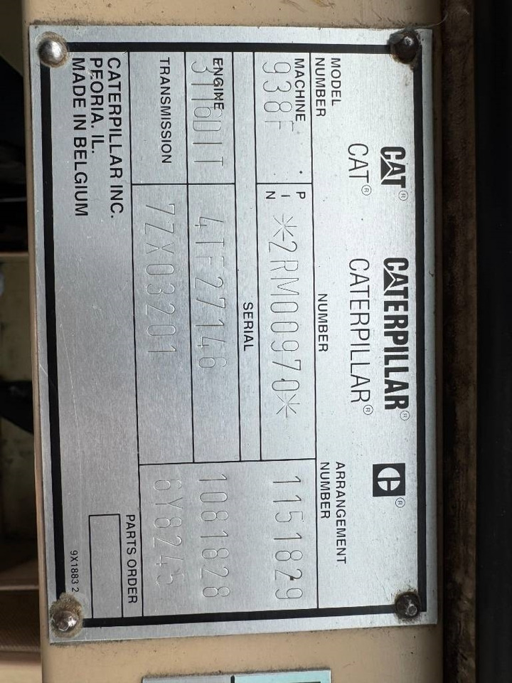 CAT 938 F II - Tekerlekli yükleyici: fotoğraf 5 CAT 938 F II - Tekerlekli yükleyici: fotoğraf 5