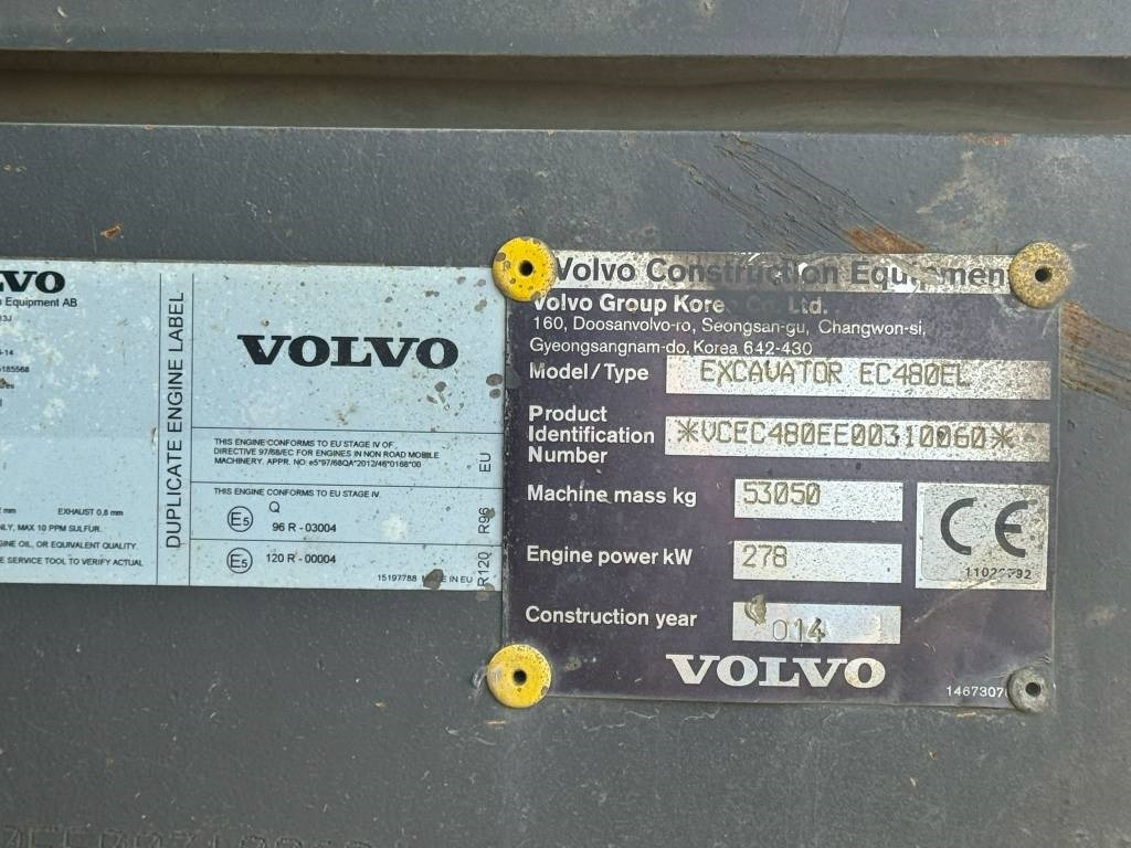 Volvo EC 480 E L - Paletli ekskavatör: fotoğraf 5 Volvo EC 480 E L - Paletli ekskavatör: fotoğraf 5
