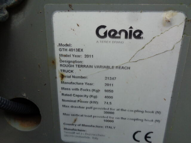 Teleskopik yükleyici Genie GTH4013: fotoğraf 18