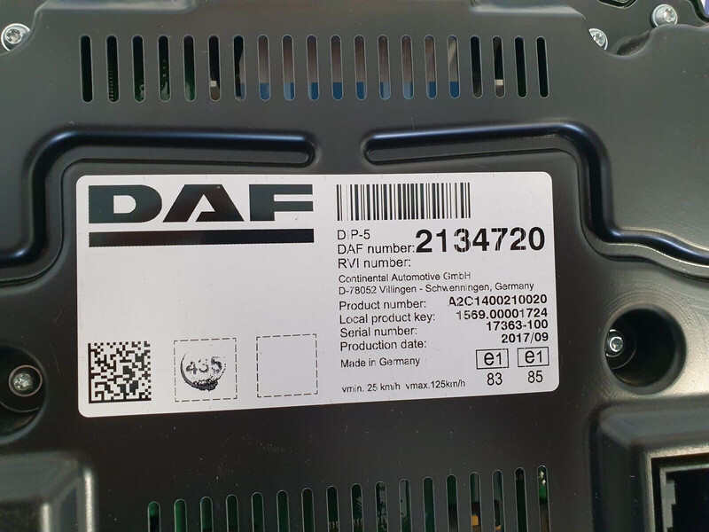 DAF XF106 - Gösterge panosu - Kamyon: fotoğraf 3 DAF XF106 - Gösterge panosu - Kamyon: fotoğraf 3