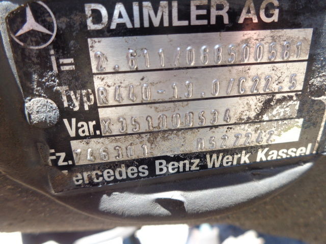 Mercedes-Benz differential R440 13A/22.5 - Süspansiyon - Kamyon: fotoğraf 3 Mercedes-Benz differential R440 13A/22.5 - Süspansiyon - Kamyon: fotoğraf 3