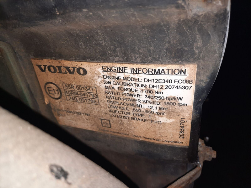 Volvo DH12E340EC06 . DH12D 340. - Motor: fotoğraf 5 Volvo DH12E340EC06 . DH12D 340. - Motor: fotoğraf 5