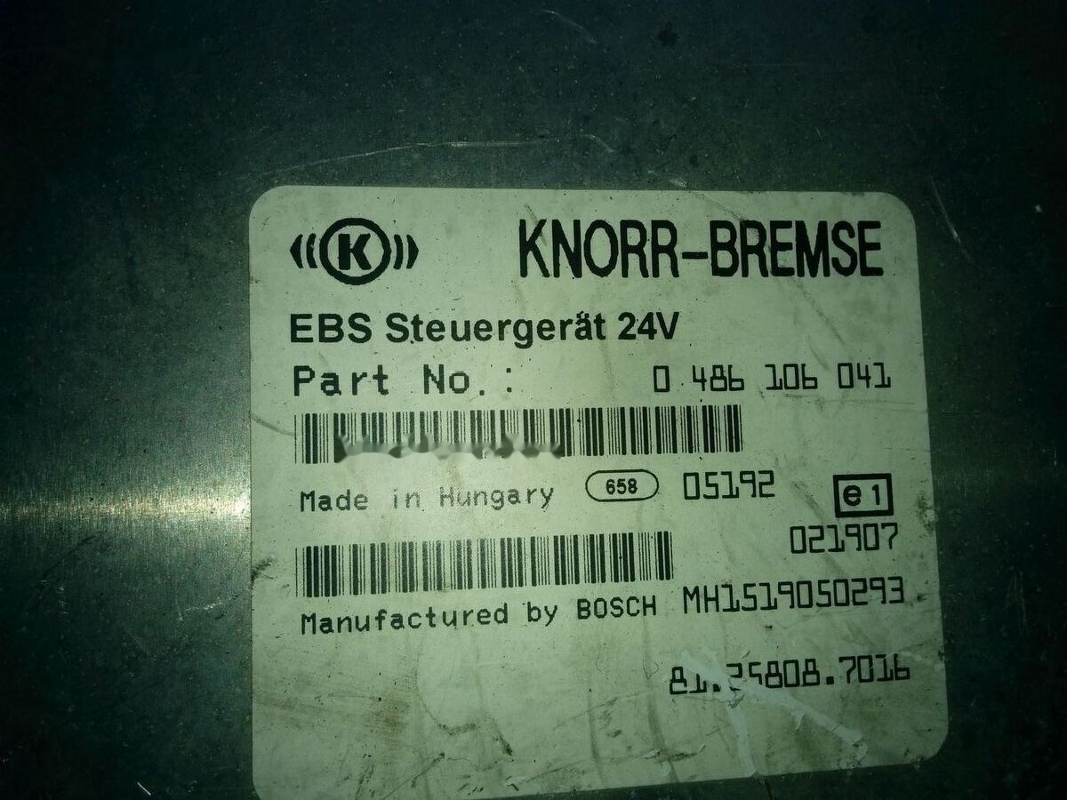 Volvo KNOR-BREMSE EBS 0486106063, 0486106028.\\\\ 0486106050 .\\ 063\\ Volvo Scania - Yönetim bloku - Otobüs: fotoğraf 5 Volvo KNOR-BREMSE EBS 0486106063, 0486106028.\\\\ 0486106050 .\\ 063\\ Volvo Scania - Yönetim bloku - Otobüs: fotoğraf 5