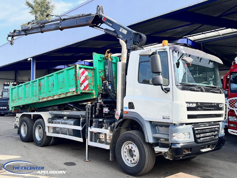 DAF CF 85.410 ATE, Hiab 166-3, 6x4 Big axle, Steel spring - Kancalı yükleyici kamyon, Vinçli kamyon: fotoğraf 1 DAF CF 85.410 ATE, Hiab 166-3, 6x4 Big axle, Steel spring - Kancalı yükleyici kamyon, Vinçli kamyon: fotoğraf 1