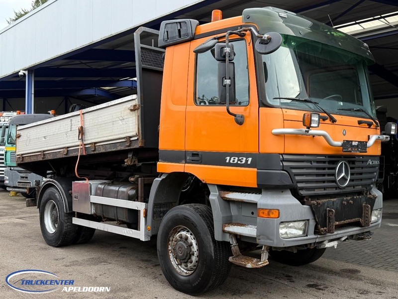 Mercedes-Benz Actros 1831 4x4 Naafreductie, Bladgeveerd, EPS, Originele kilometerstand! - Damperli kamyon: fotoğraf 1 Mercedes-Benz Actros 1831 4x4 Naafreductie, Bladgeveerd, EPS, Originele kilometerstand! - Damperli kamyon: fotoğraf 1