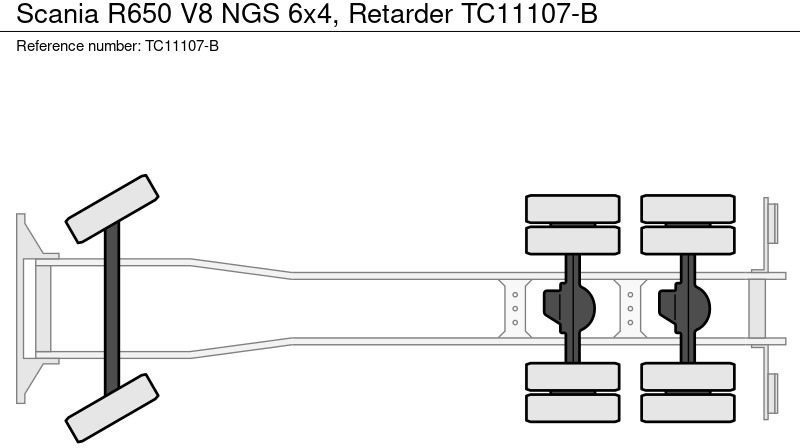 Scania R650 V8 NGS 6x4, Retarder - Şasi kamyon: fotoğraf 3 Scania R650 V8 NGS 6x4, Retarder - Şasi kamyon: fotoğraf 3