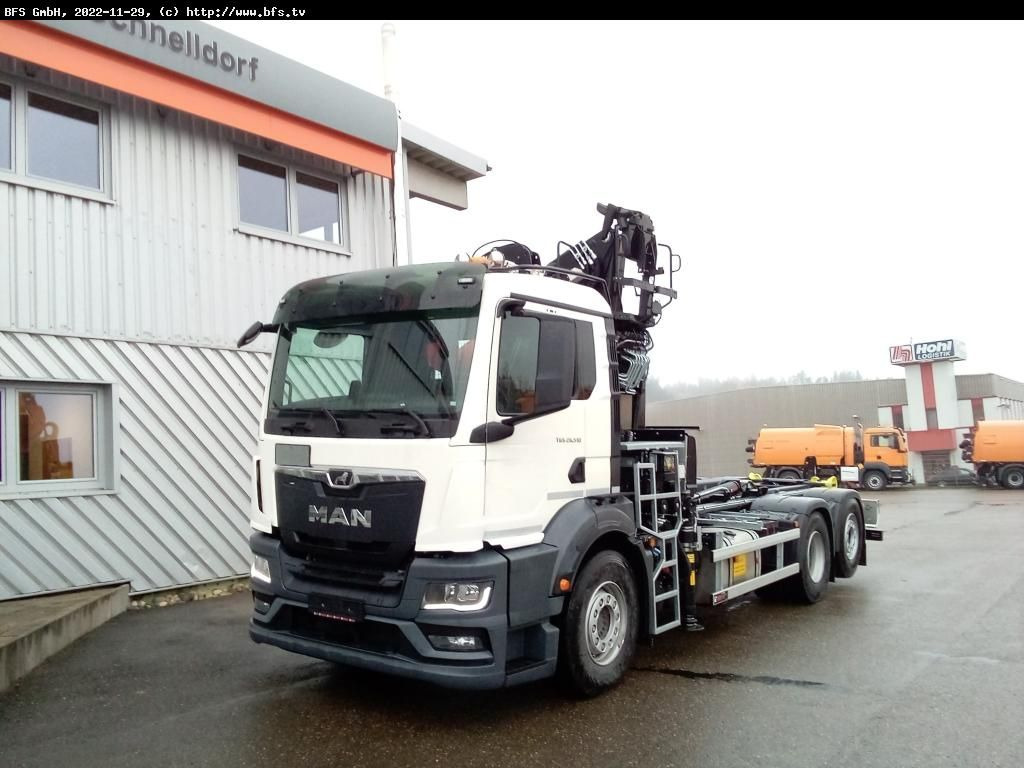 MAN TGS (TG3) 26.510 6x2-4 BL Recyclingkran - Kancalı yükleyici kamyon: fotoğraf 1 MAN TGS (TG3) 26.510 6x2-4 BL Recyclingkran - Kancalı yükleyici kamyon: fotoğraf 1