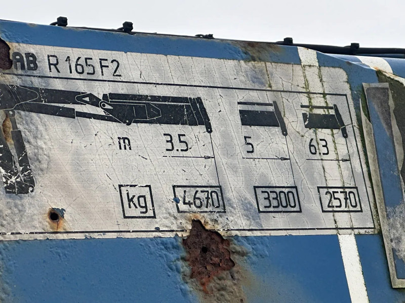 Floor MET HIAB R165-F2, LAATSTE 2 ASSEN GESTUURD - Açık/ Sal dorse: fotoğraf 3 Floor MET HIAB R165-F2, LAATSTE 2 ASSEN GESTUURD - Açık/ Sal dorse: fotoğraf 3